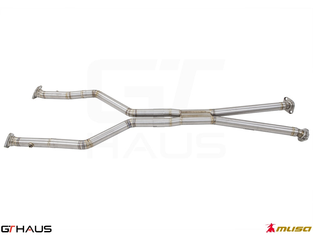 Lexus LC series 2017+ Cat-Back LSR pipe (Front + Mid Section)
