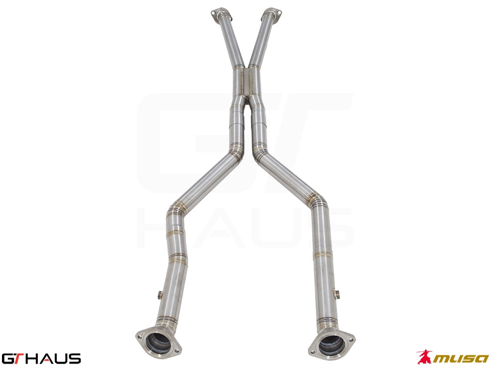 Lexus LC series 2017+ Cat-Back LSR pipe (Front + Mid Section)