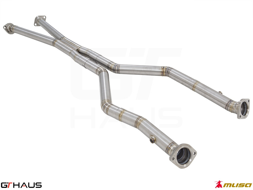 Lexus LC series 2017+ Cat-Back LSR pipe (Front + Mid Section)