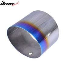 Load image into Gallery viewer, Universal Fitment 4 Inch Titanium Slant Muffler Exhaust Burnt On Tip