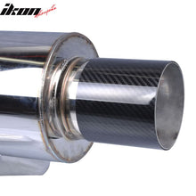 Load image into Gallery viewer, Universal Fitment 4Inch N1 Style Rear Muffler Exhaust Tip Carbon Fiber