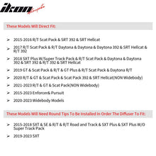 Load image into Gallery viewer, 2015-2023 Dodge Charger Widebody Whole Bumper Kits Diffuser LED PP