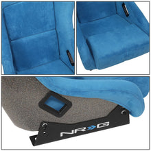 Load image into Gallery viewer, Prisma Ultra Style Fixed Back Bucket Racing Seat Blue Alcantara - FRP