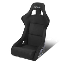 Load image into Gallery viewer, Universal NRG Black Fabric Blue Carbon Bucket Racing Seat Large