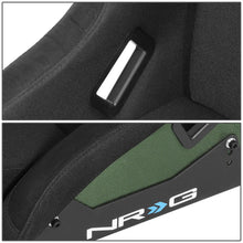 Load image into Gallery viewer, Bucket Racing Seat Large Fiberglass Carbon Fiber Black Green