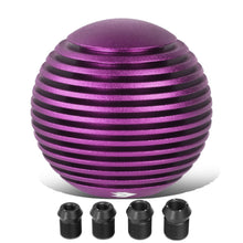 Load image into Gallery viewer, Heatsink Style Ball Shift Knob - 50MM Purple Polyurethane