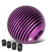 Load image into Gallery viewer, Heatsink Style Ball Shift Knob - 50MM Purple Polyurethane
