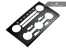 Load image into Gallery viewer, AutoTecknic Dry Carbon AC Stereo Dash Panel Cover - Nissan R35 GTR