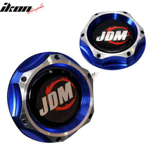 Load image into Gallery viewer, Universal JDM Blue WITH Chrome Engine Oil Filler Tank Cap Aluminum