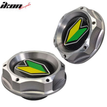 Load image into Gallery viewer, Fits Civic/Acura Gunmetal/Beginner Badge 2 Tone Engine Oil Filler Cap