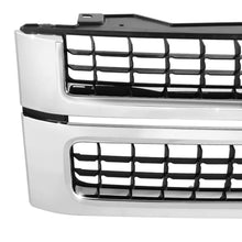 Load image into Gallery viewer, 2007-2013 Chevrolet Silverado Front Grille Assembly Matte Black Chrome