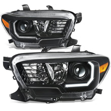 Load image into Gallery viewer, 2016-2023 Toyota Tacoma OE Style LED DRL Headlights - Black Housing
