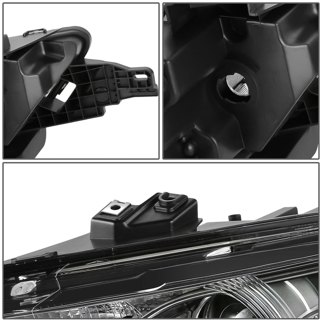 2013-2019 Ford Taurus OE Style Black Housing Headlights Set