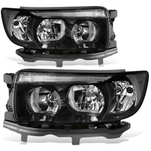 Load image into Gallery viewer, 06-08 Subaru Forester OE Style Black Housing Clear Reflector Headlights