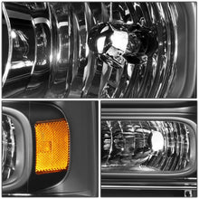 Load image into Gallery viewer, 99-04 Ford Super Duty One Piece Headlight Set Black Housing