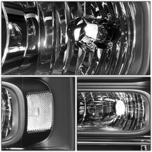 Load image into Gallery viewer, 99-04 Ford Super Duty One Piece Headlights Black Housing Clear Lens