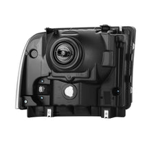 Load image into Gallery viewer, 99-04 Ford Super Duty One Piece Headlights Black Housing Clear Lens
