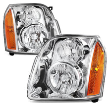 Load image into Gallery viewer, 07-14 GMC Yukon Chrome Amber Headlights H13 High Low 194 Side Marker