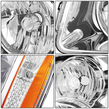 Load image into Gallery viewer, 2007-2014 GMC Yukon Denali Chrome Amber Headlights H13 Bulbs