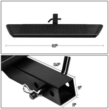 Load image into Gallery viewer, 6 Inch Black Aluminum Hitch Step