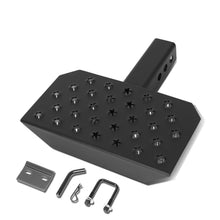 Load image into Gallery viewer, Trailer Tow Hitch Step Bar - 12" W x 6.5" L - Fits 2" Hitch - Black