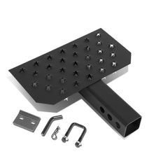 Load image into Gallery viewer, Trailer Tow Hitch Step Bar - 12" W x 6.5" L - Fits 2" Hitch - Black