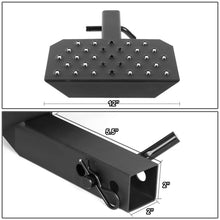 Load image into Gallery viewer, Trailer Tow Hitch Step Bar - 12" W x 6.5" L - Fits 2" Hitch - Black