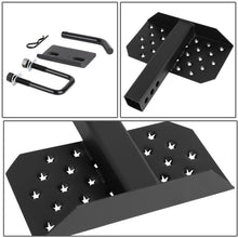 Load image into Gallery viewer, Trailer Tow Hitch Step Bar - 12" W x 6.5" L - Fits 2" Hitch - Black