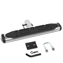 Load image into Gallery viewer, Universal Trailer Hitch Step Bar 26" x 4" Silver - Fits 2" Receivers