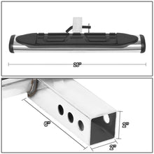 Load image into Gallery viewer, Universal Trailer Hitch Step Bar 26" x 4" Silver - Fits 2" Receivers
