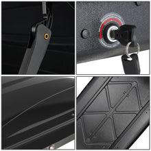 Load image into Gallery viewer, Universal Roof Rack Cargo Box 330L 133cm - Glossy Black