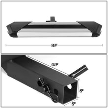 Load image into Gallery viewer, 35" Stainless Steel Hitch Step - Chrome/Red - 2" Receiver