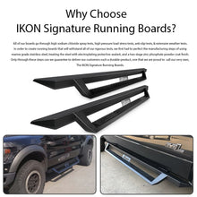 Load image into Gallery viewer, 2007-2021 Toyota Tundra Double Cab IKON V1 Black Running Boards Steel