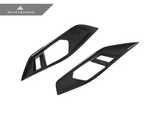 Load image into Gallery viewer, AutoTecknic Dry Carbon Interior Door Handle Trim Set - G22 4-Series