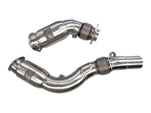 Load image into Gallery viewer, MAD S55 Catted Downpipes M2C M3 M4 W/ Flex Section