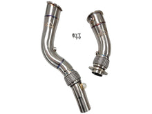 Load image into Gallery viewer, MAD S55 Fat Boy Downpipes 3.5 M2C M3 M4 W/ Flex Section