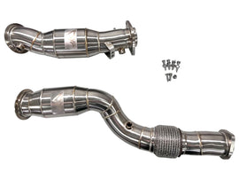 MAD S58 Catted Downpipes M2 M3 M4 G80 G82 G83 W/ Flex Section