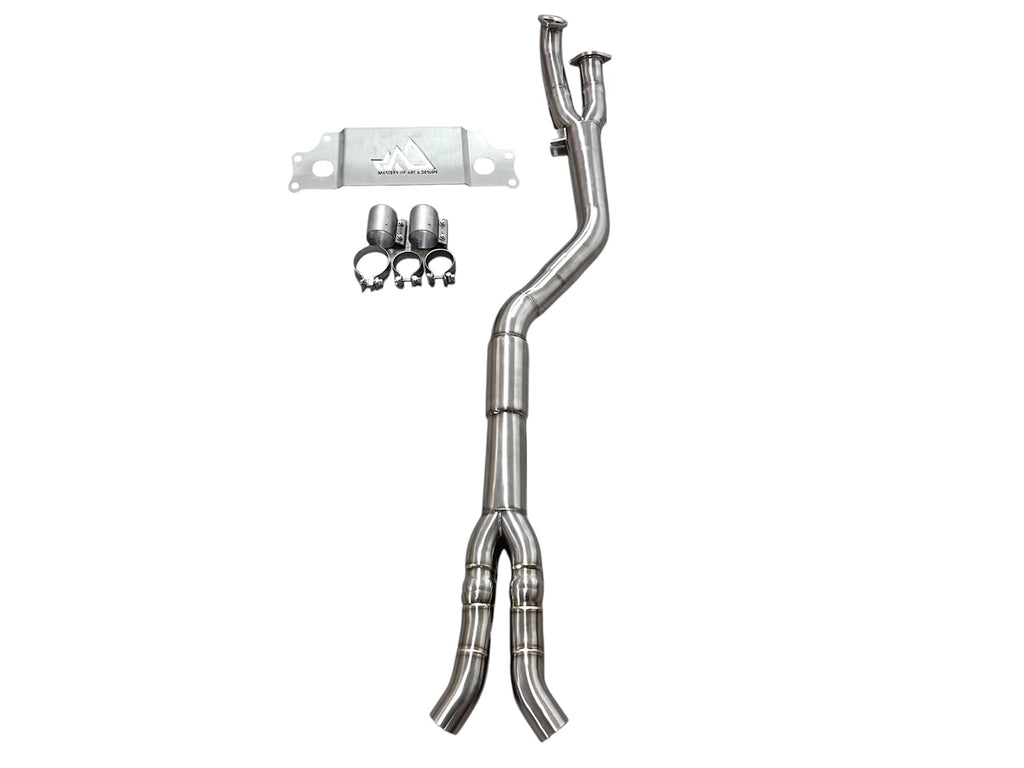 MAD BMW G87 M2 S58 Resonated Single Midpipe (Brace Included)