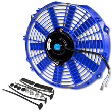 Load image into Gallery viewer, 12" Blue Radiator Cooling Fan
