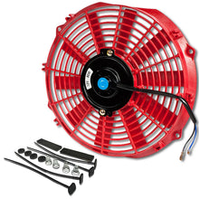 Load image into Gallery viewer, 12 Inch Red Radiator Fan