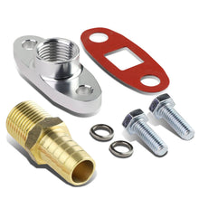 Load image into Gallery viewer, 10 AN Oil Drain Line Adapter Flange with Gasket and Fittings