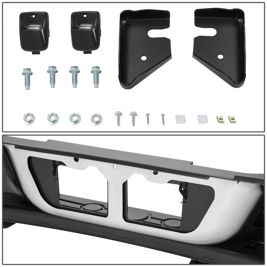 2007-2013 Toyota Tundra Chrome Rear Bumper - Parking Assist Compatible