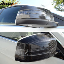 Load image into Gallery viewer, 2010-2014 Mercedes-Benz E Class Matte Side View Mirror Trim Overlay CF
