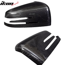 Load image into Gallery viewer, 2010-2014 Mercedes-Benz E Class Matte Side View Mirror Trim Overlay CF