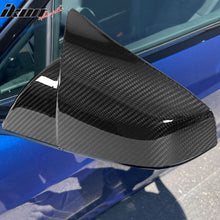 Load image into Gallery viewer, 2021-2025 Tesla Model S Gloss Black Side Mirror Cover Dry Carbon Fiber
