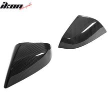 Load image into Gallery viewer, 2021-2025 Tesla Model S OE Gloss Black Mirror Covers Dry Carbon Fiber