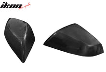 Load image into Gallery viewer, 2021-2025 Tesla Model S OE Gloss Black Mirror Covers Dry Carbon Fiber