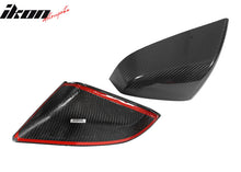 Load image into Gallery viewer, 2021-2025 Tesla Model S OE Gloss Black Mirror Covers Dry Carbon Fiber