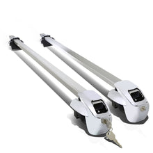 Load image into Gallery viewer, 50" Aluminum Square Bar Roof Rack Crossbar with Lock - Silver