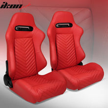 Load image into Gallery viewer, Universal Pair Reclinable Racing Seat with Dual Slider